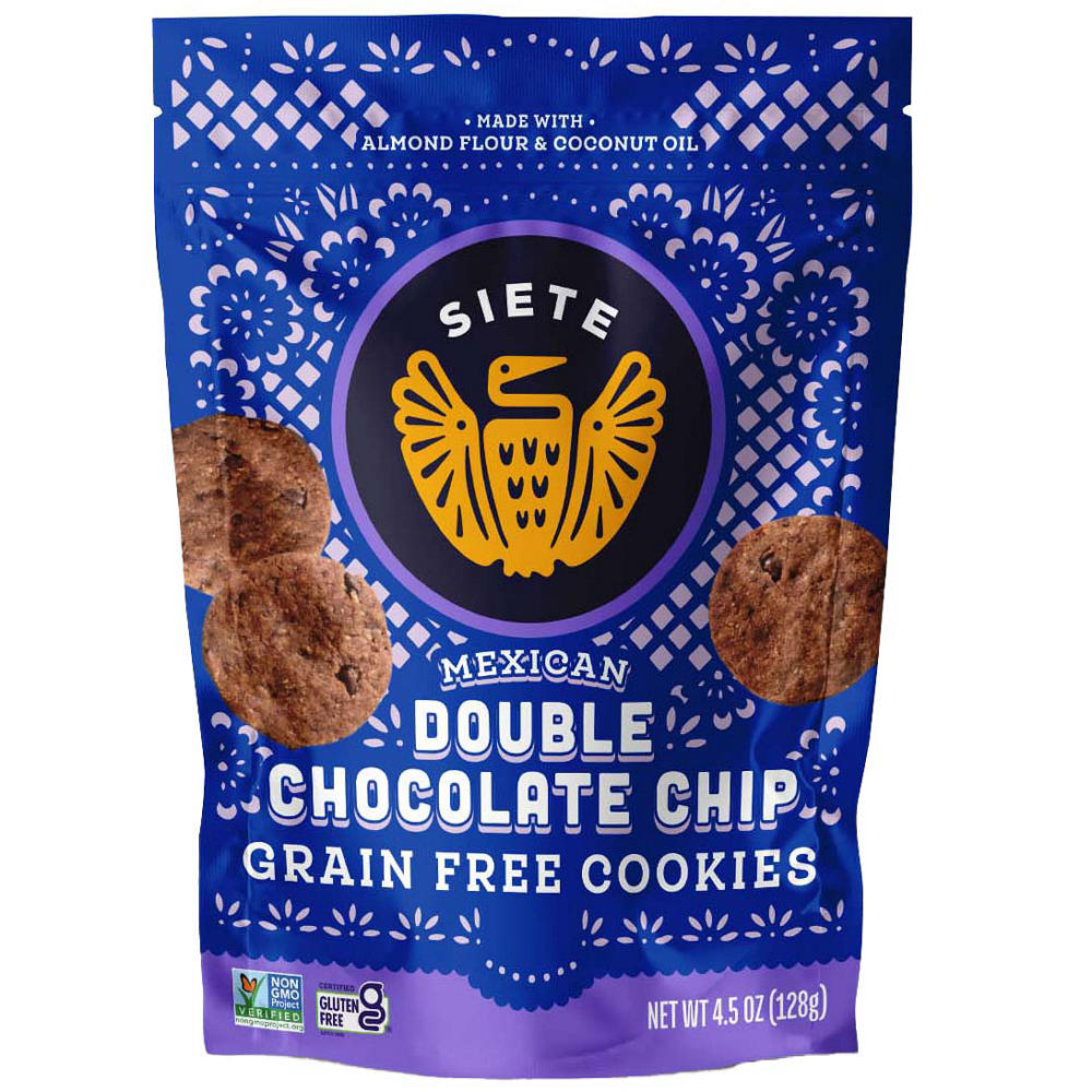 Siete Mexican Double Chocolate Chip Cookies, 4.5 oz