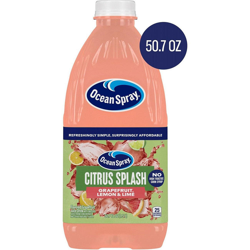 Ocean Spray Citrus Splash Juice - Grapefruit, Lemon & Lime, 50.7 oz
