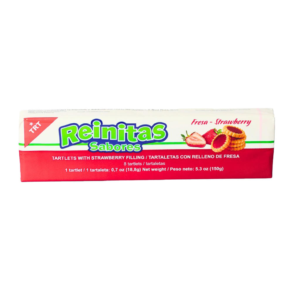 TRT Reinitas Sabores Strawberry Tartlets, 8 ct