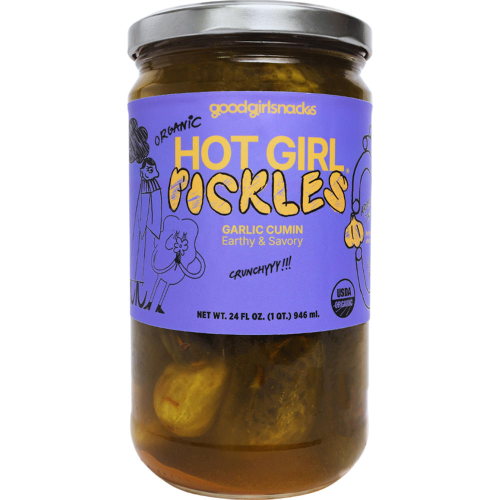Hot Girl Pickles Organic Garlic Cumin Pickles, 24 oz