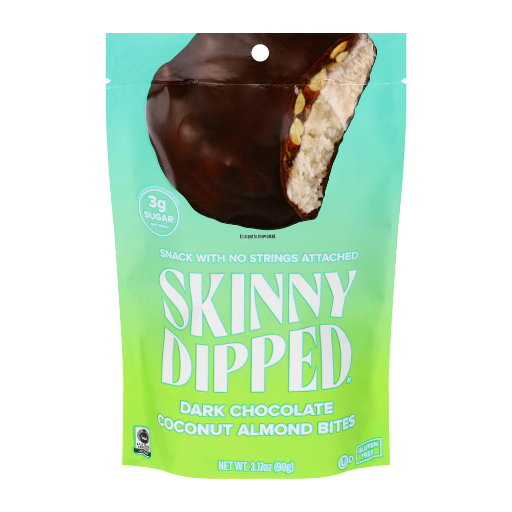 SkinnyDipped Dark Chocolate Coconut Almond Bites, 3.17 oz