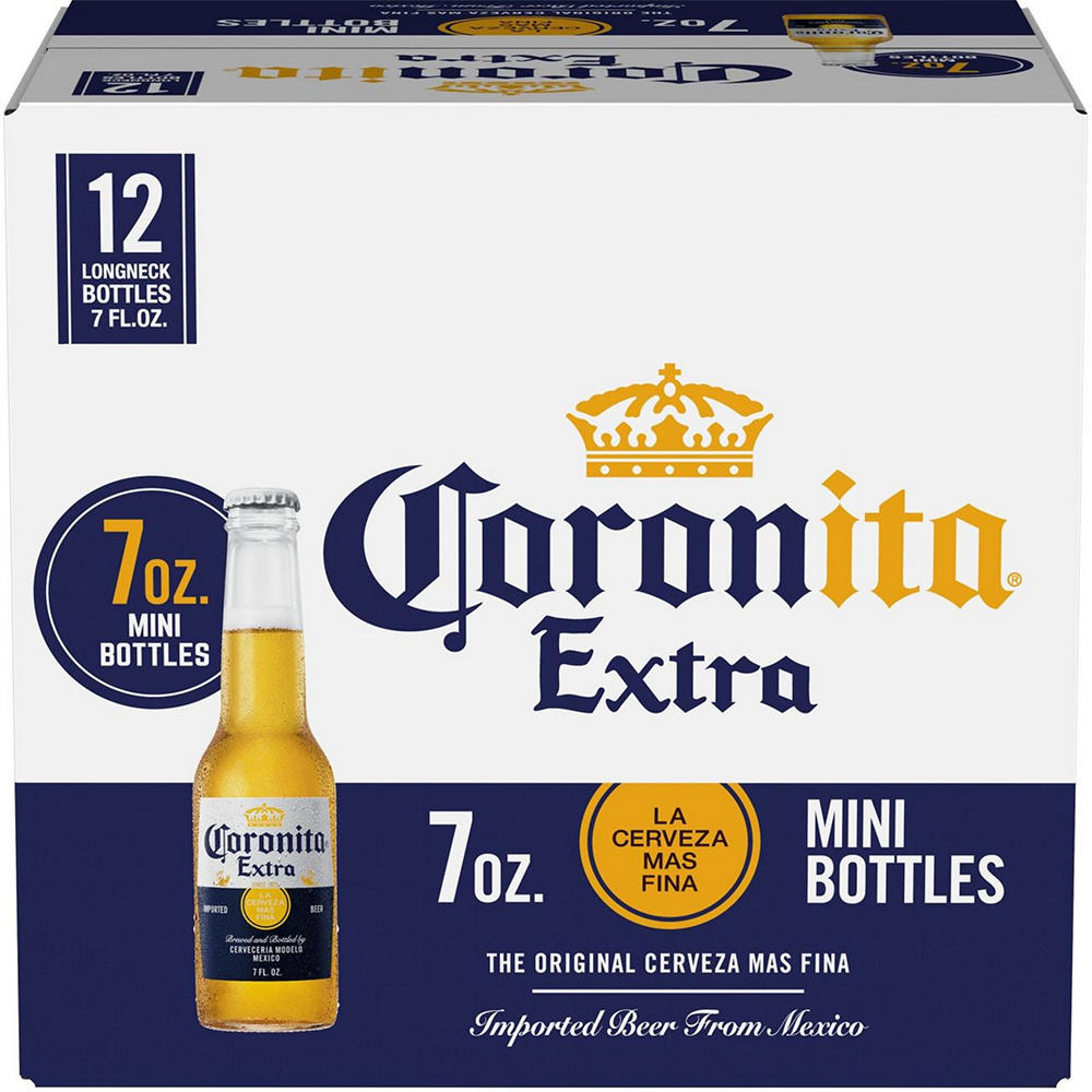 Corona Mexican Lager Import Beer 7 oz Bottles, 12 pk