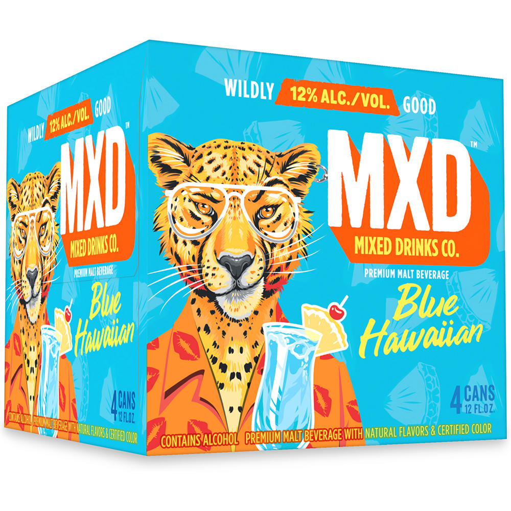 MXD Drinks Co. Blue Hawaiian 4 pk Cans, 12 oz