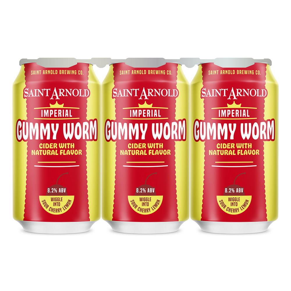 Saint Arnold Imperial Gummy Worm Cider 6 pk Cans, 12 oz