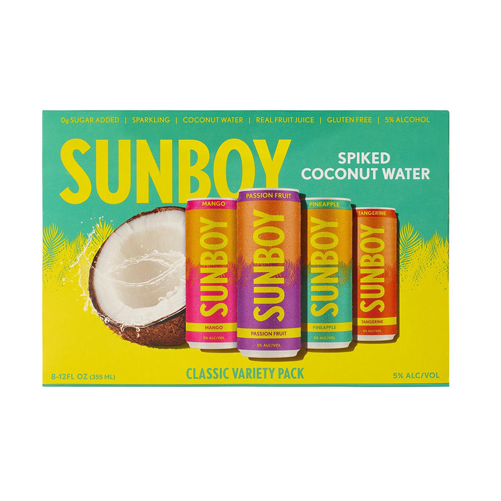 Sunboy Spiked Classic Water Variety Pack 8 pk Cans, 12 oz