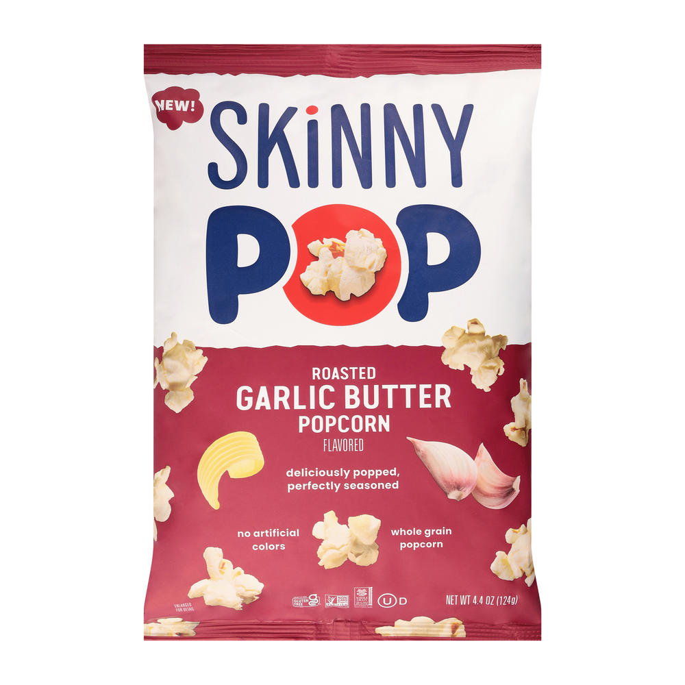 SKINNYPOP Roasted Garlic Butter Popcorn, 4.4 oz