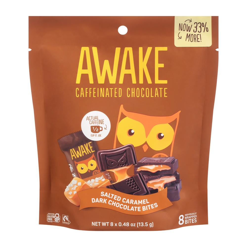 Awake Salted Caramel Dark Chocolate Bites, 8 pc, 3.8 oz