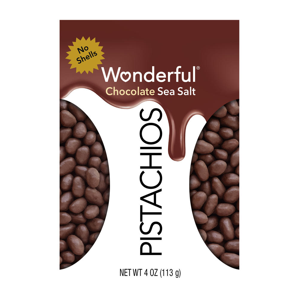 Wonderful No Shells Pistachios - Chocolate Sea Salt, 4 oz
