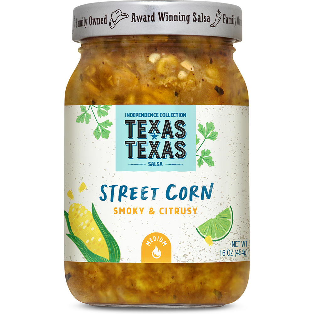 Texas Texas Street Corn - Medium Salsa, 16 oz
