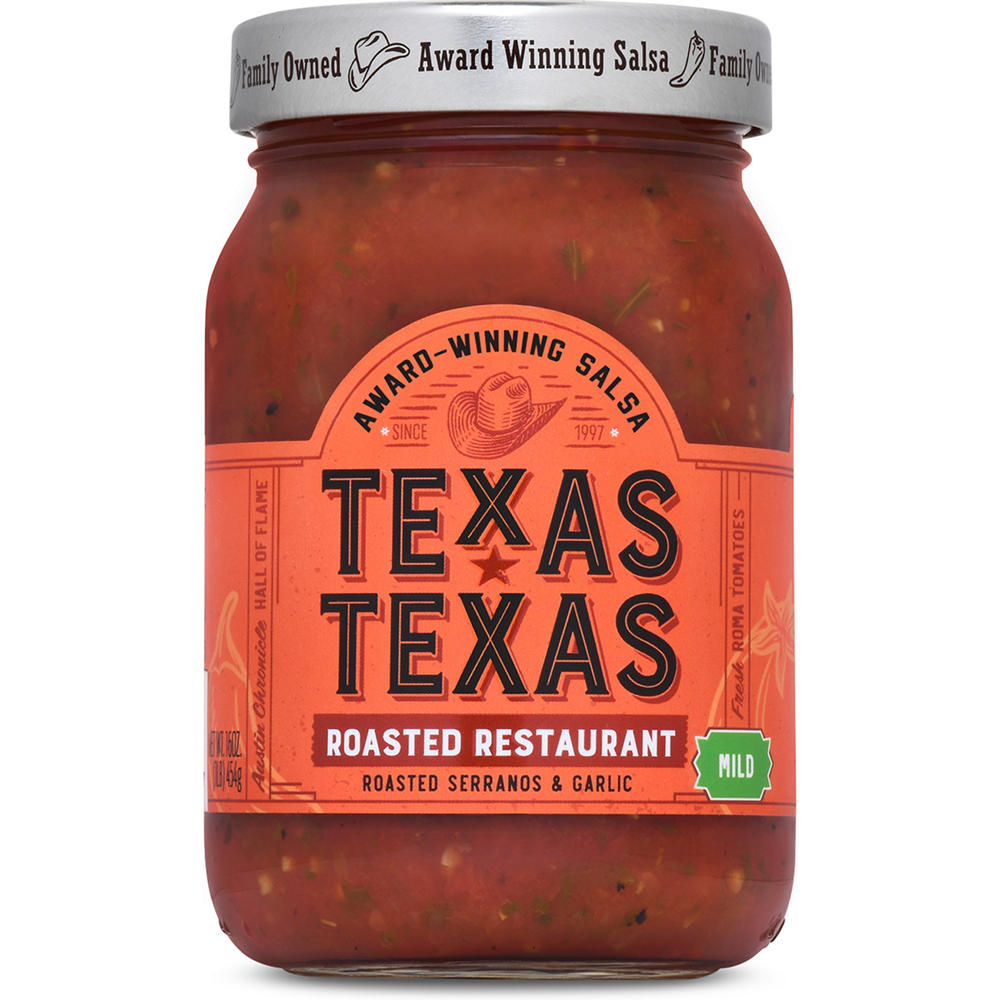 Texas Texas Roasted Restaurant Style Mild Salsa, 16 oz