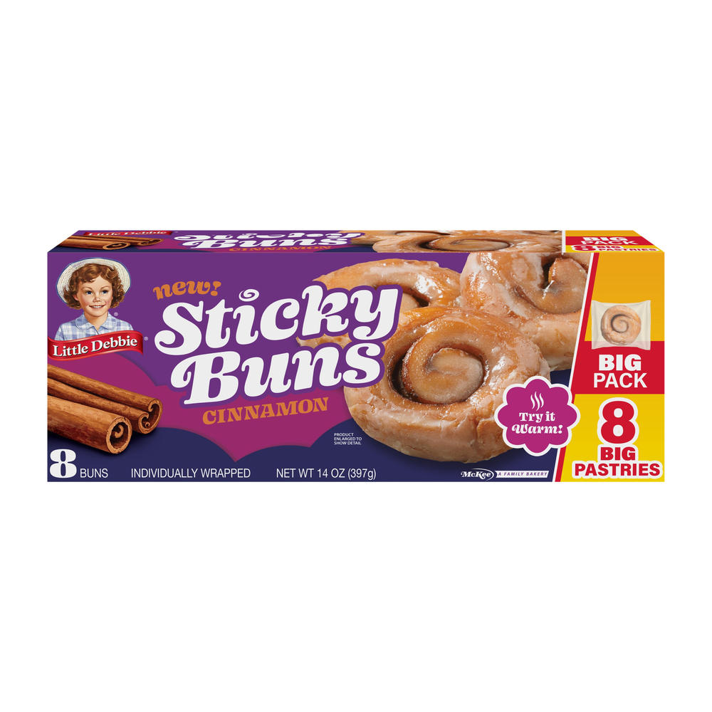 Little Debbie Sticky Buns Cinnamon Big Pack, 8 ct