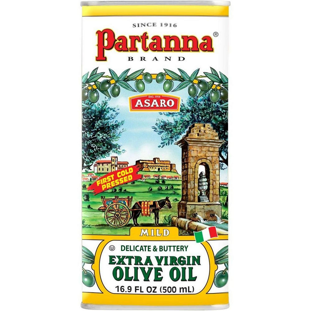 Partanna Mild Extra Virgin Olive Oil, 16.9 oz