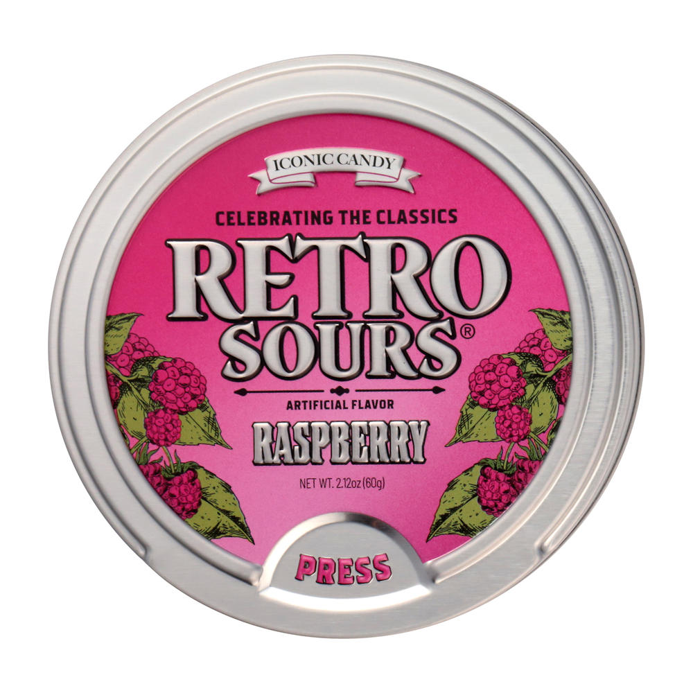Retro Sours Raspberry, 2.12 oz