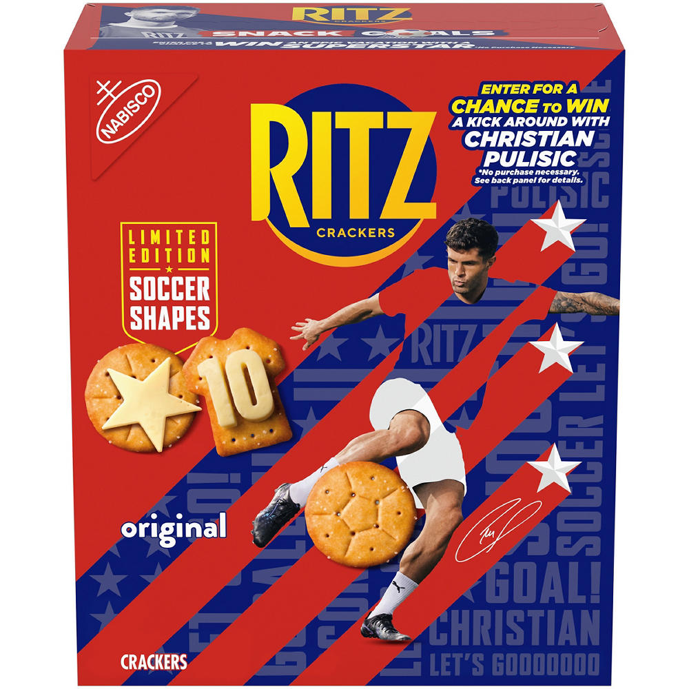 Ritz Limited Edition Original Soccer Shape Crackers, 12.3 oz