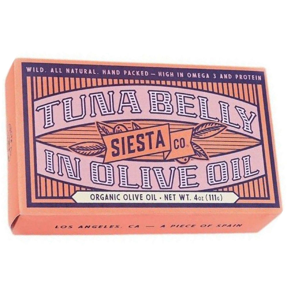 Siesta Co. Tuna Belly in Organic Extra Virgin Olive Oil, 4 oz