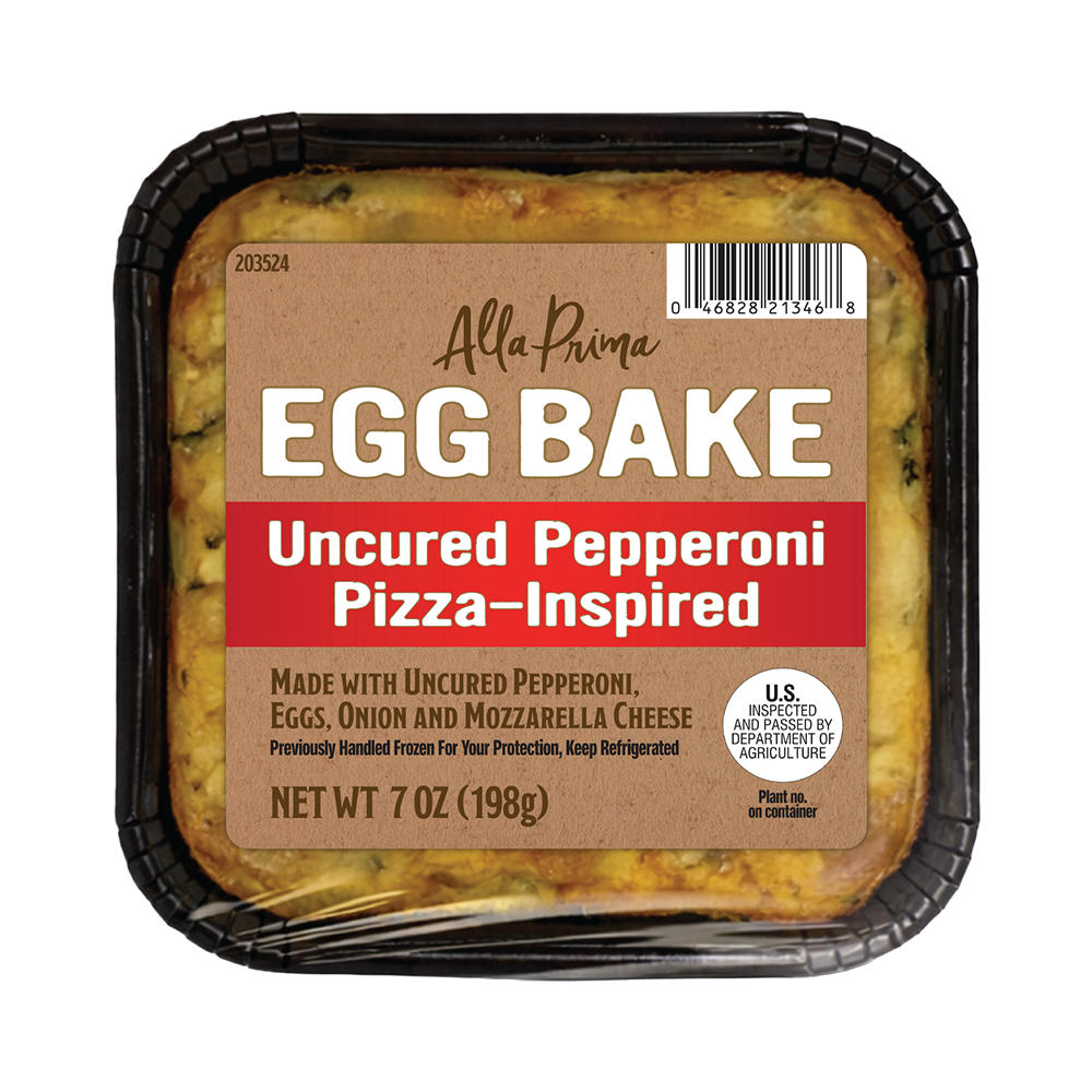 Alla Prima Uncured Pepperoni Pizza Egg Bake, 7 oz