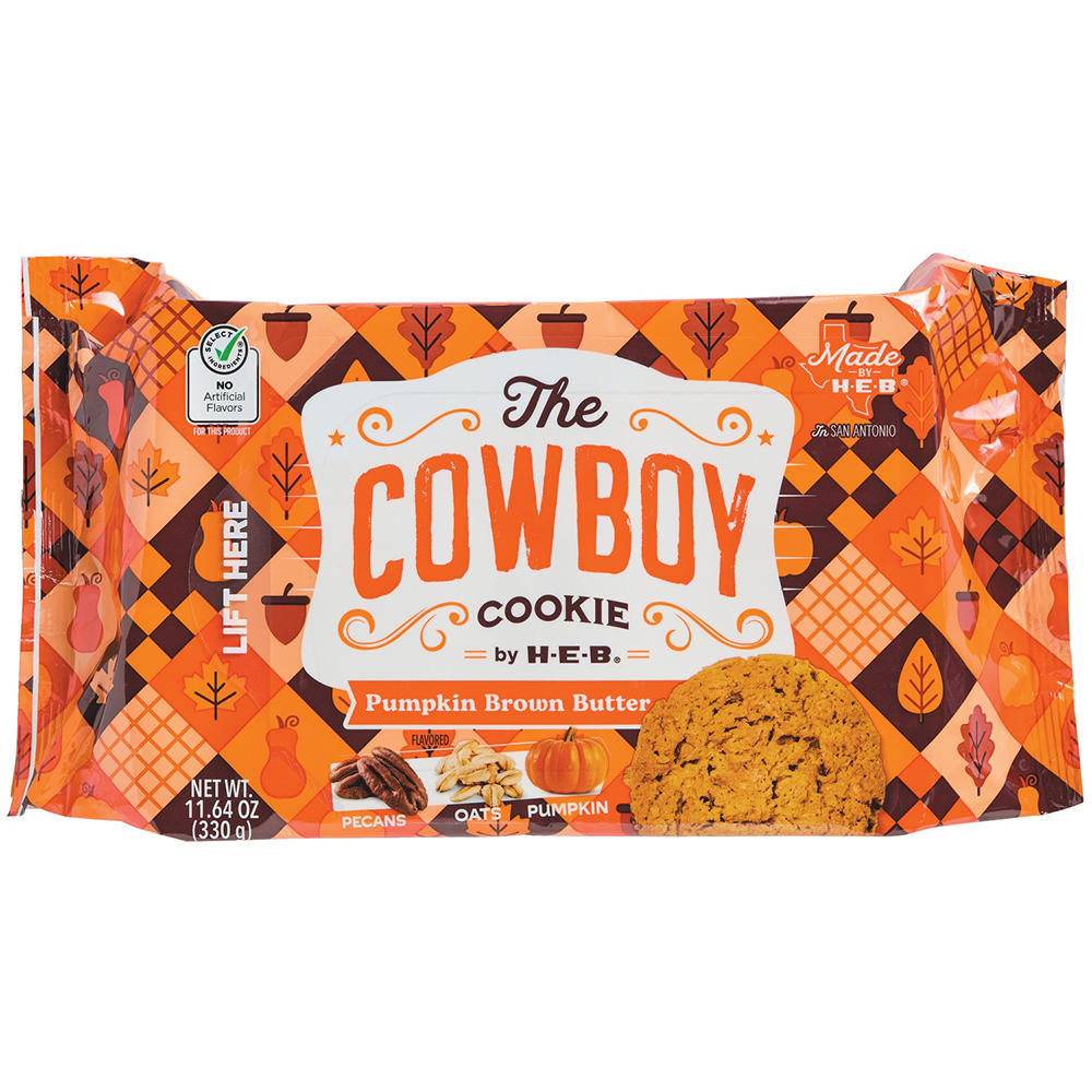 H-E-B The Cowboy Cookie - Pumpkin Brown Butter, 11.64 oz