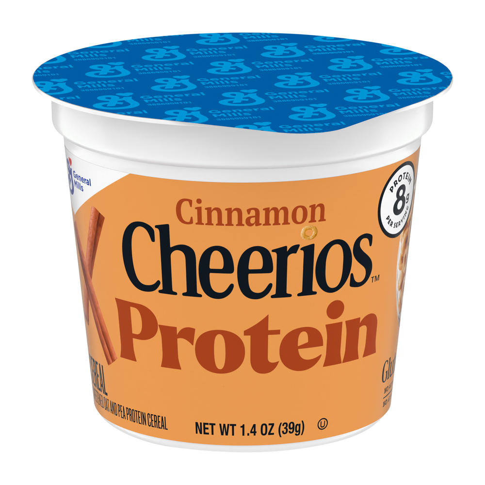 General Mills Cheerios Protein Cinnamon Cereal Cup, 1.4 oz