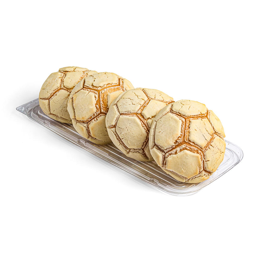 H-E-B Bakery Large White Soccer Conchas, 4 ct