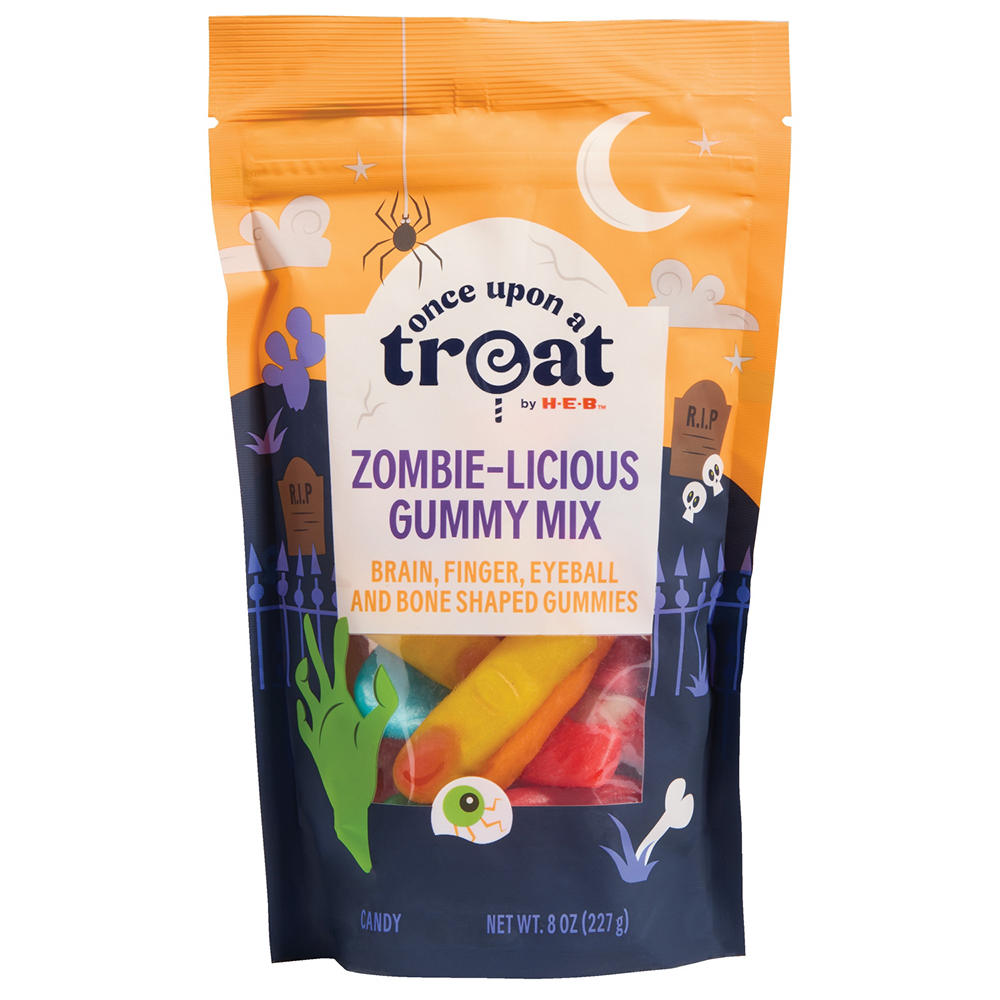 Once Upon a Treat by H-E-B Zombie-licious Gummy Mix, 8 oz