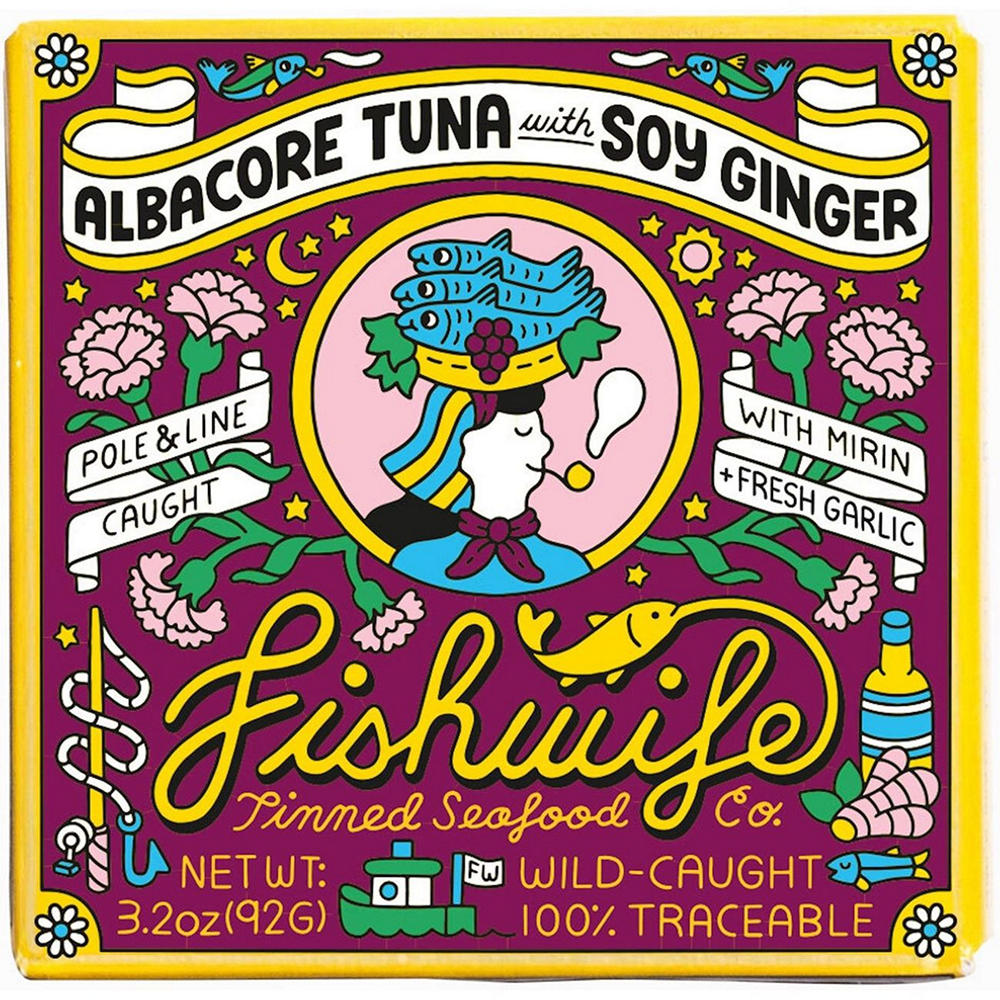 Fishwife Albacore Tuna with Soy Ginger, 3.2 oz