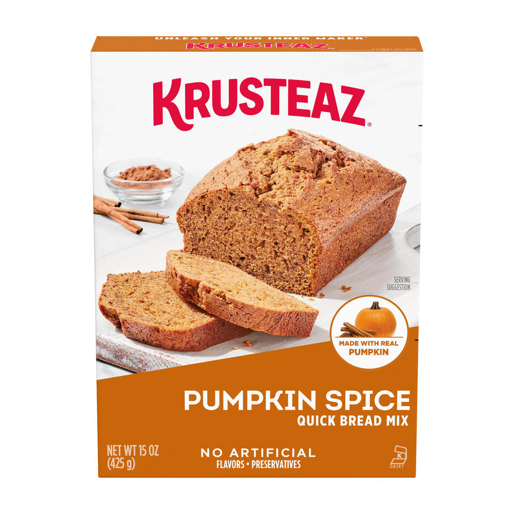 Krusteaz Pumpkin Spice Quick Bread Mix, 15 oz