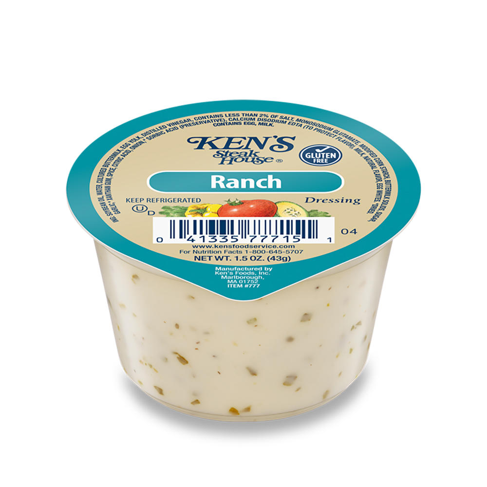 Ken's Steak House Ranch Salad Dressing Cup, 1.5 oz
