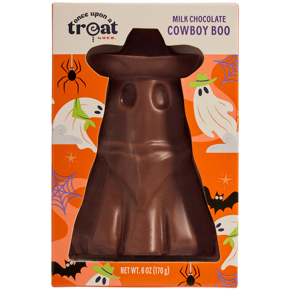 Once Upon a Treat by H-E-B Milk Chocolate Cowboy Boo, 6 oz