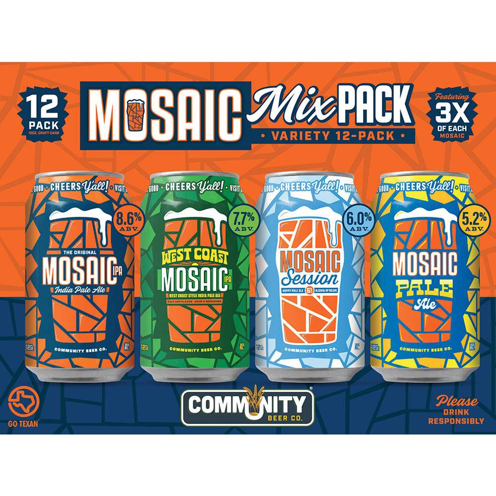 Community Beer Mosaic Mix Pack 12 pk Cans, 12 pk