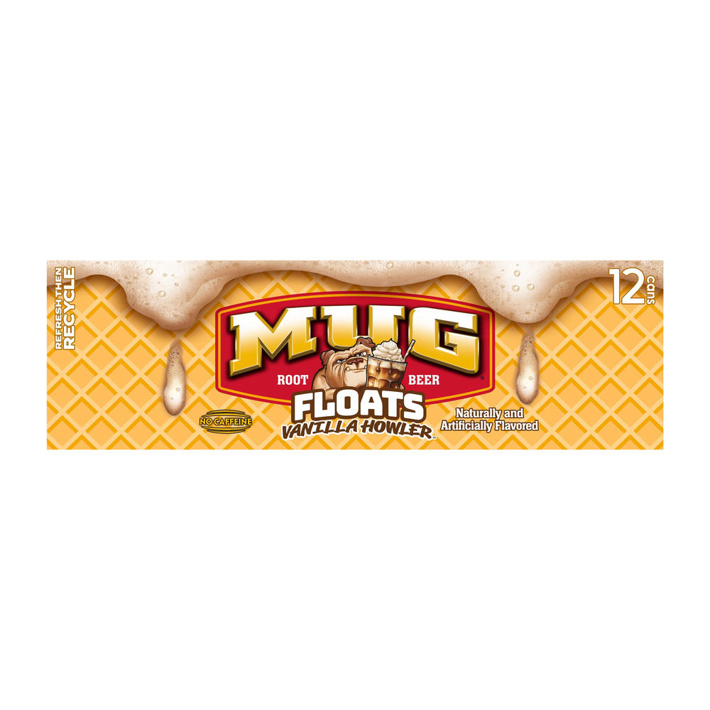 Mug Root Beer Floats - Vanilla Howler 12 pk Cans, 12 oz