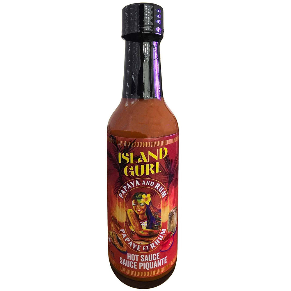 Island Gurl Papaya and Rum Hot Sauce, 5.08 oz