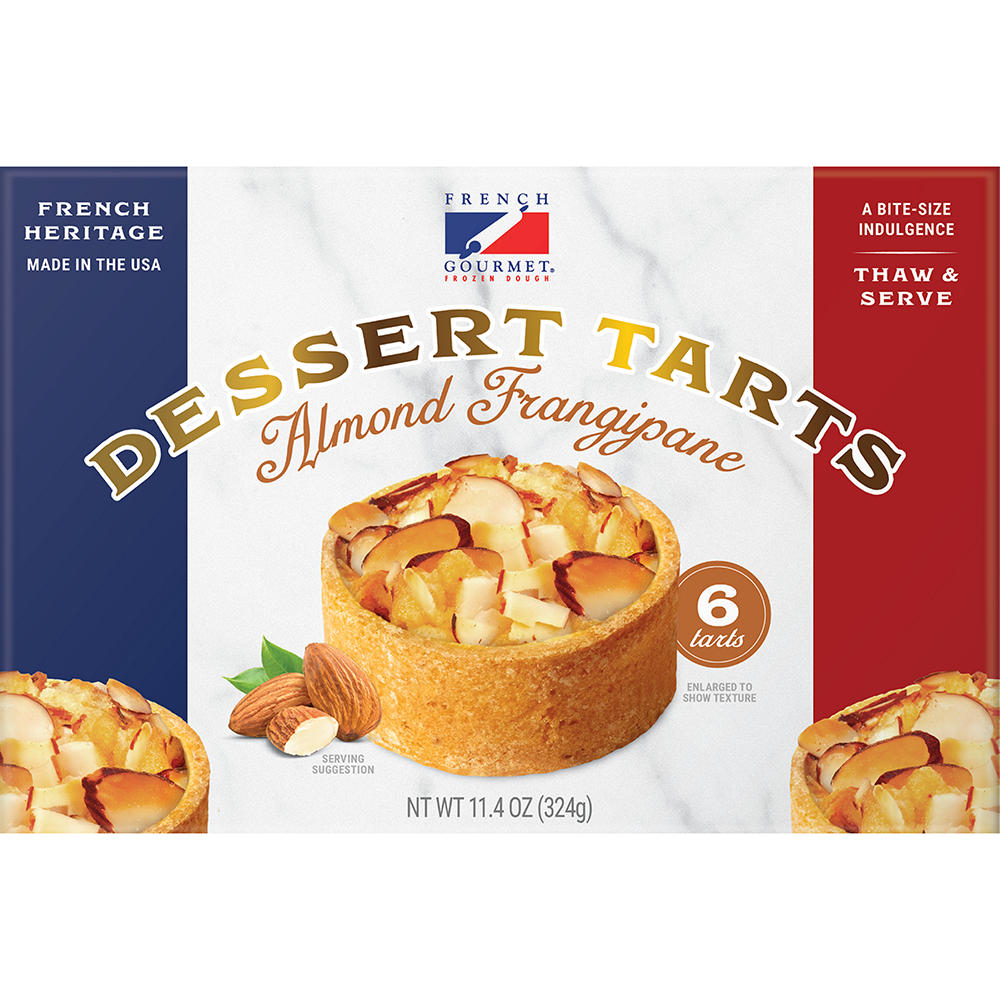 French Gourmet Almond Frangipane Thaw & Serve Dessert Tarts, 6 ct