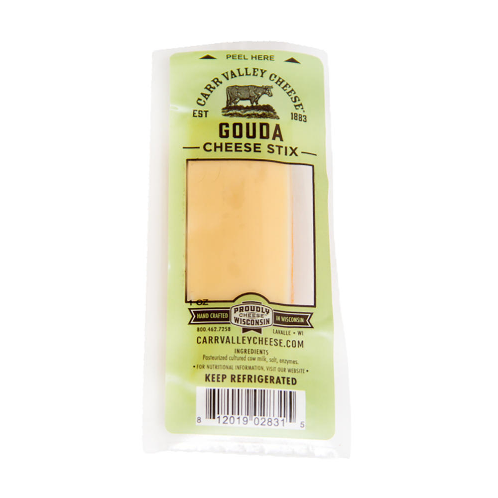 Carr Valley Cheese Gouda Snack Cheese Stix, 1 oz