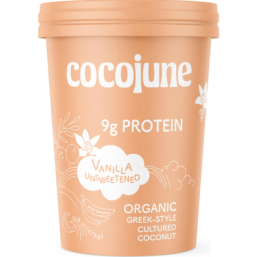 Cocojune Organic Unsweetened Protein Yogurt - Vanilla, 16.8 oz