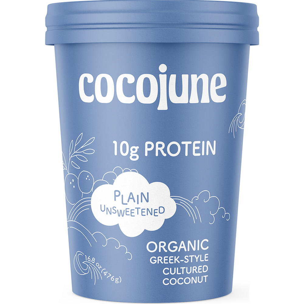 Cocojune Organic Unsweetened Protein Yogurt - Plain, 16.8 oz