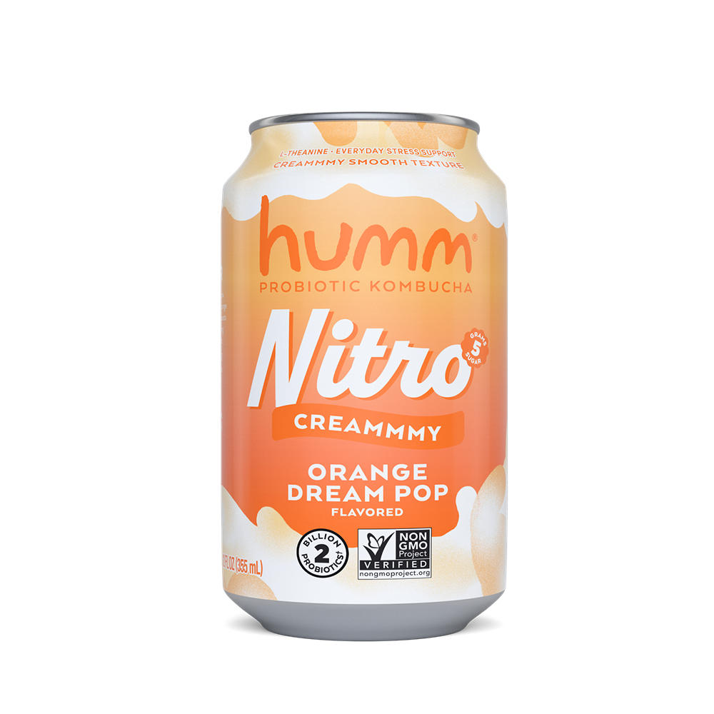 Humm Kombucha Nitro Creammmy Orange Dream Pop, 12 oz