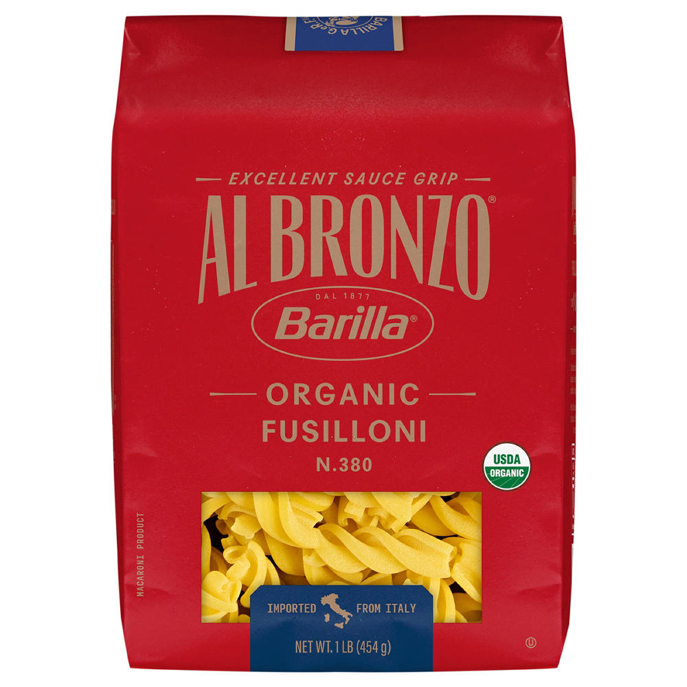 Barilla Al Bronzo Organic Fusilloni Pasta, 1 lb