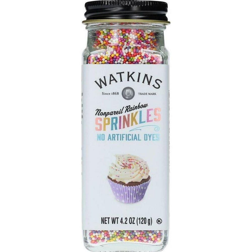 Watkins Nonpareil Rainbow Sprinkles, 4.2 oz