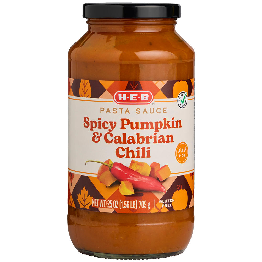 H-E-B Spicy Pumpkin & Calabrian Chili Pasta Sauce, 25 oz