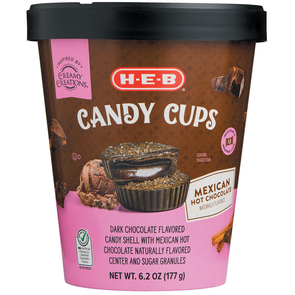 H-E-B Mexican Hot Chocolate Candy Cups, 6.2 oz, 12 pc