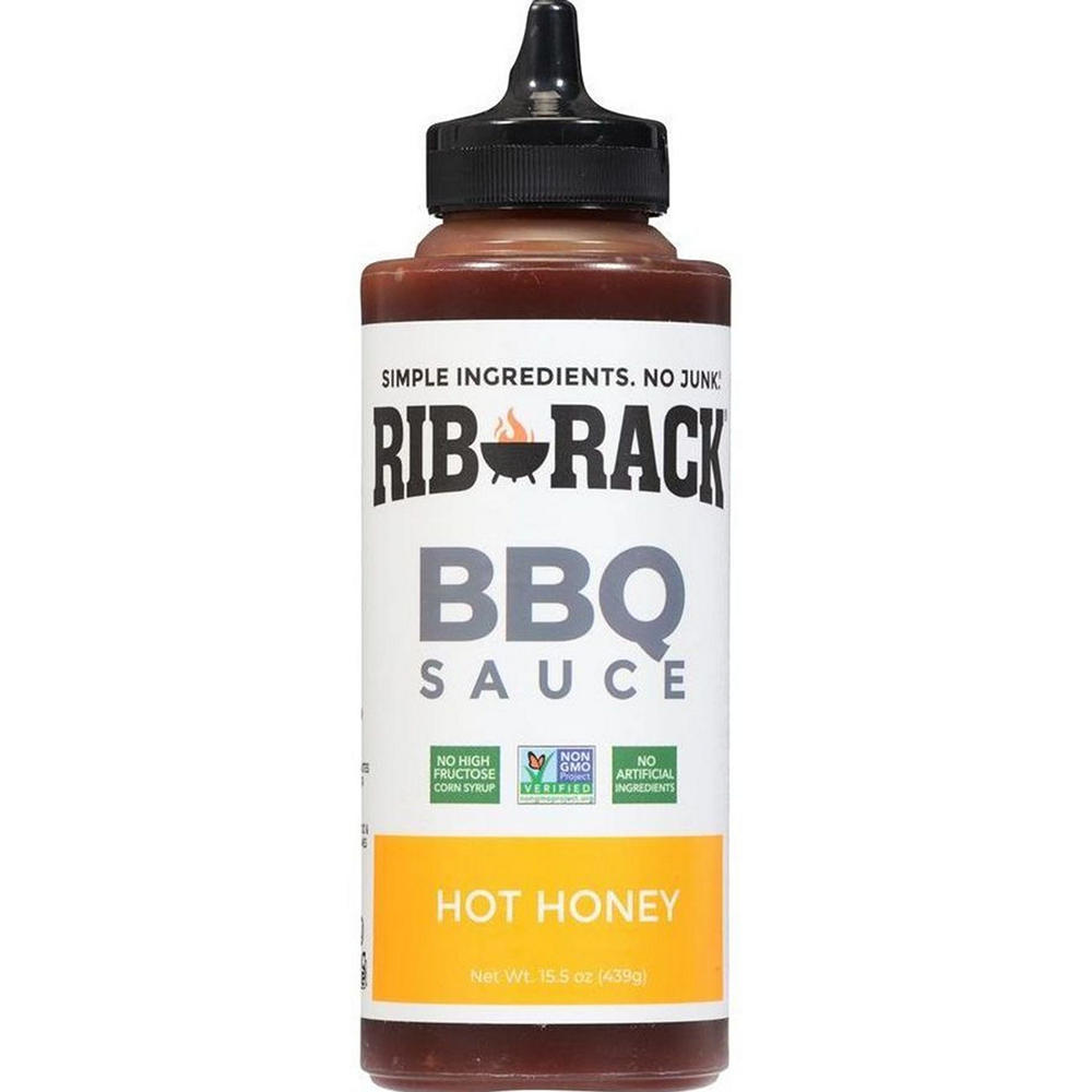 Rib Rack Hot Honey BBQ Sauce, 15.5 oz