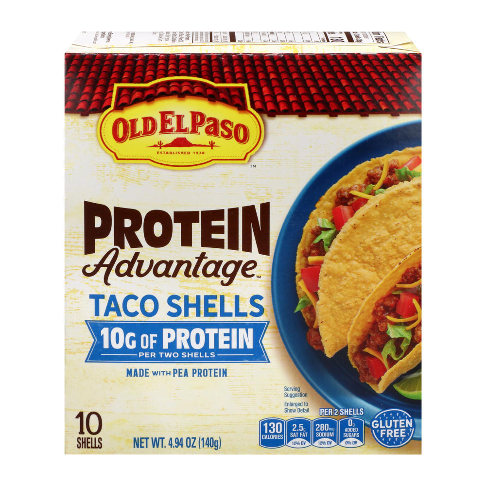 Old El Paso Protein Advantage Taco Shells, 10 ct