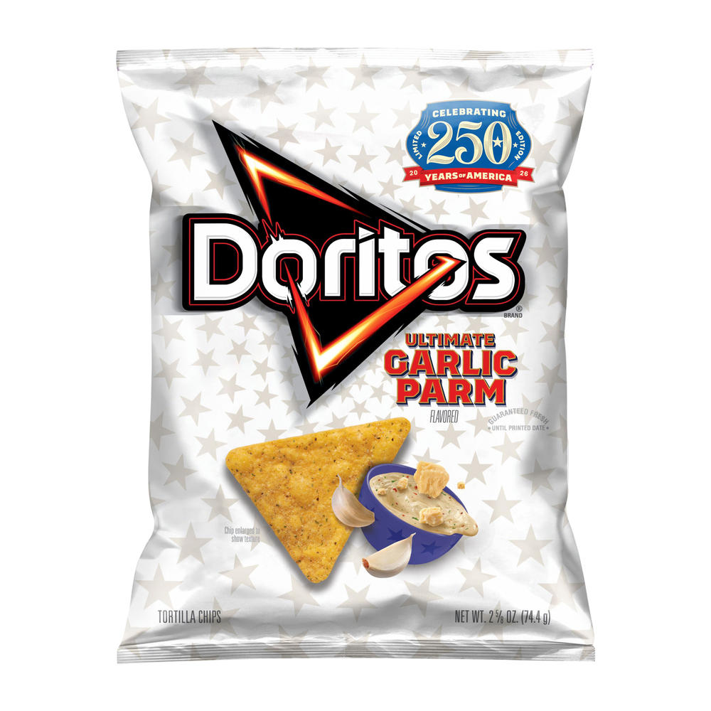 Doritos Ultimate Garlic Parm Tortilla Chips, 2.62 oz