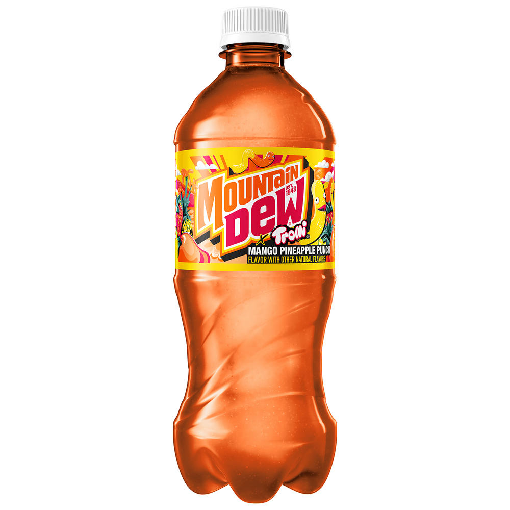 Mountain Dew Trolli Mango Pineapple Punch Soda, 20 oz