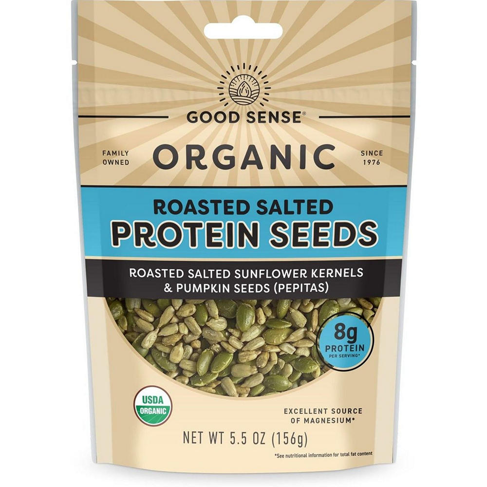 Good Sense Organic Roasted Salted Protein Seeds, 5.5 oz