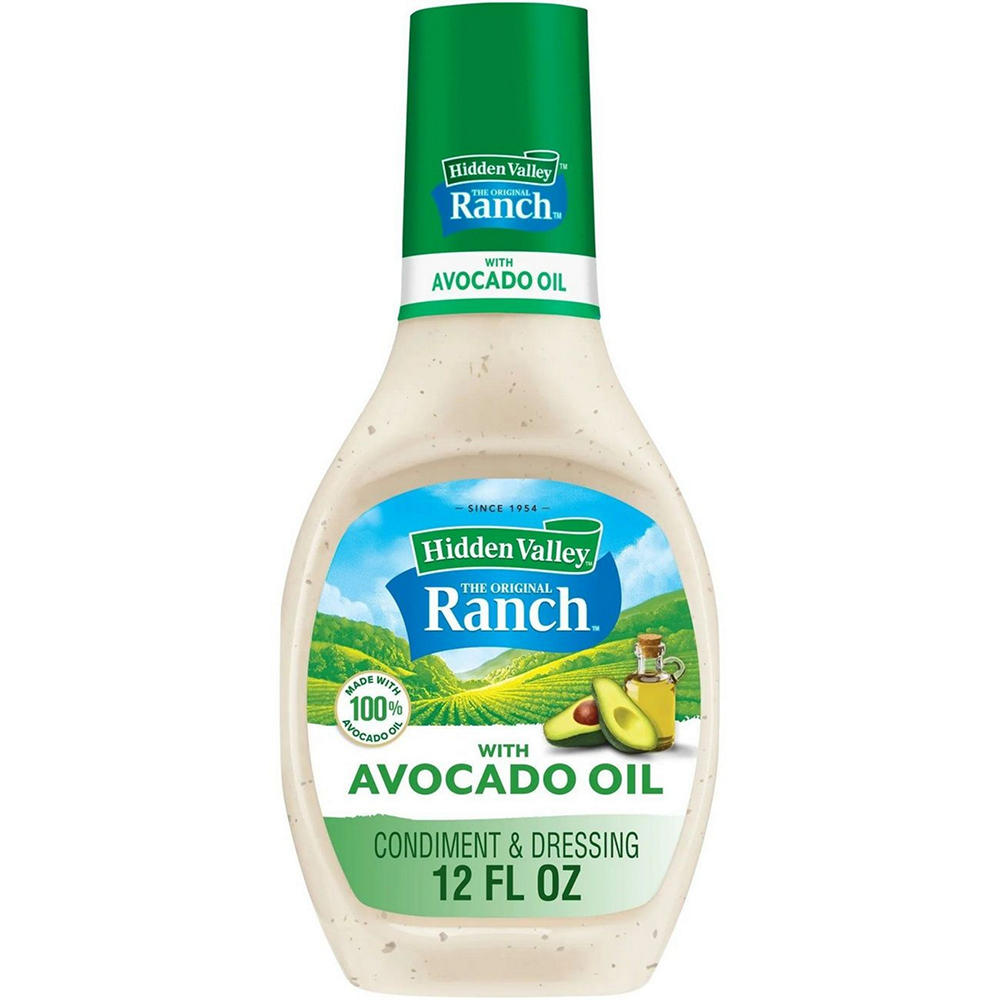 Hidden Valley Original Ranch with Avocado Oil Condiment and Dressing, 12 oz