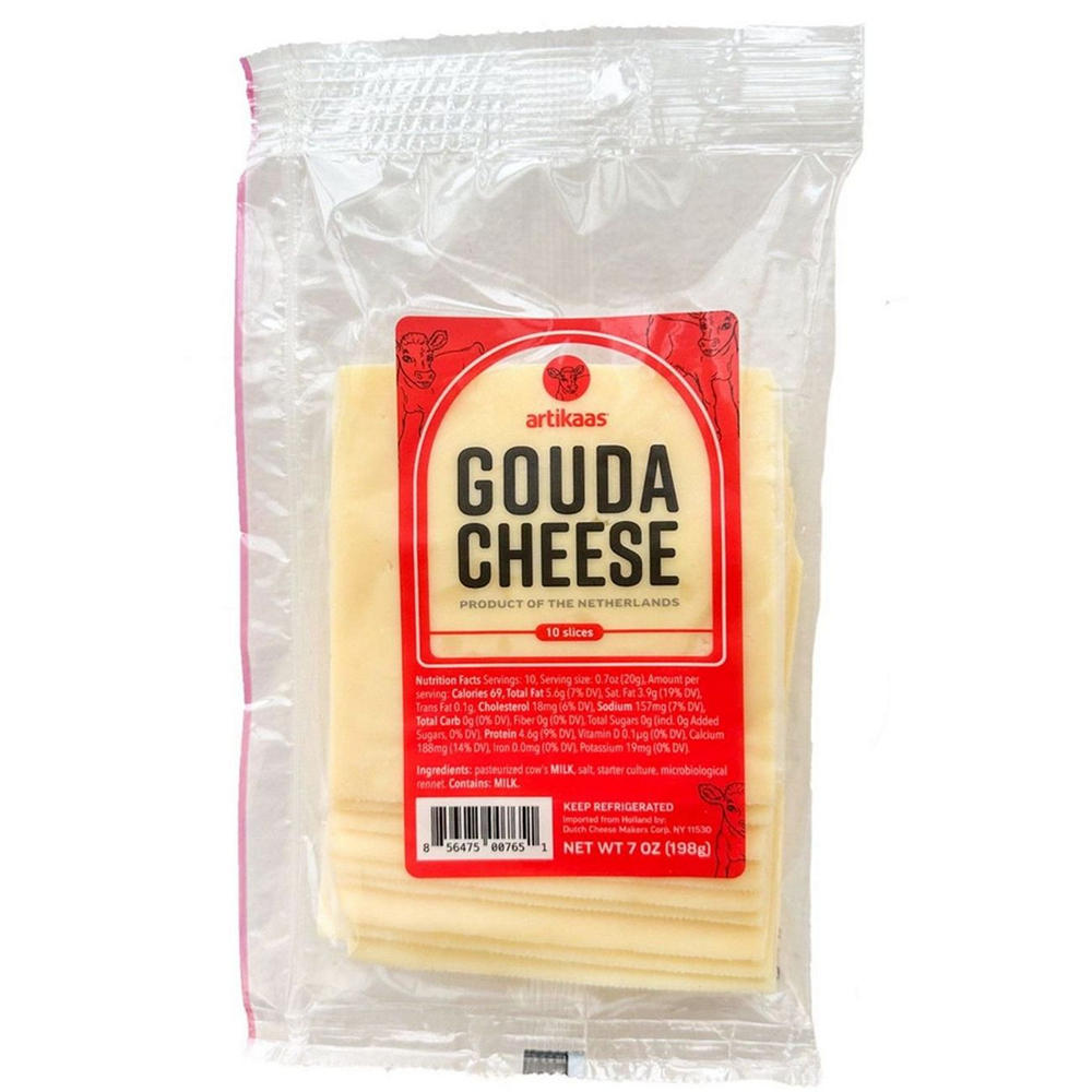 artikaas Gouda Cheese Slices, 10 ct