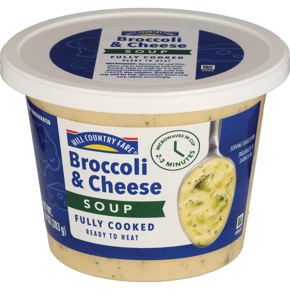 Hill Country Fare Broccoli & Cheese Soup, 10 oz