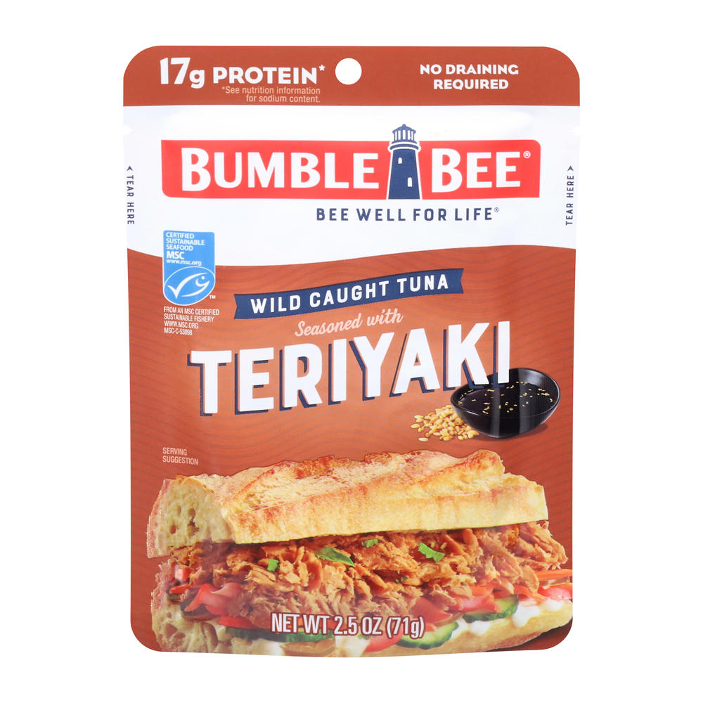 Bumble Bee Teriyaki Seasoned Tuna Pouch, 2.5 oz