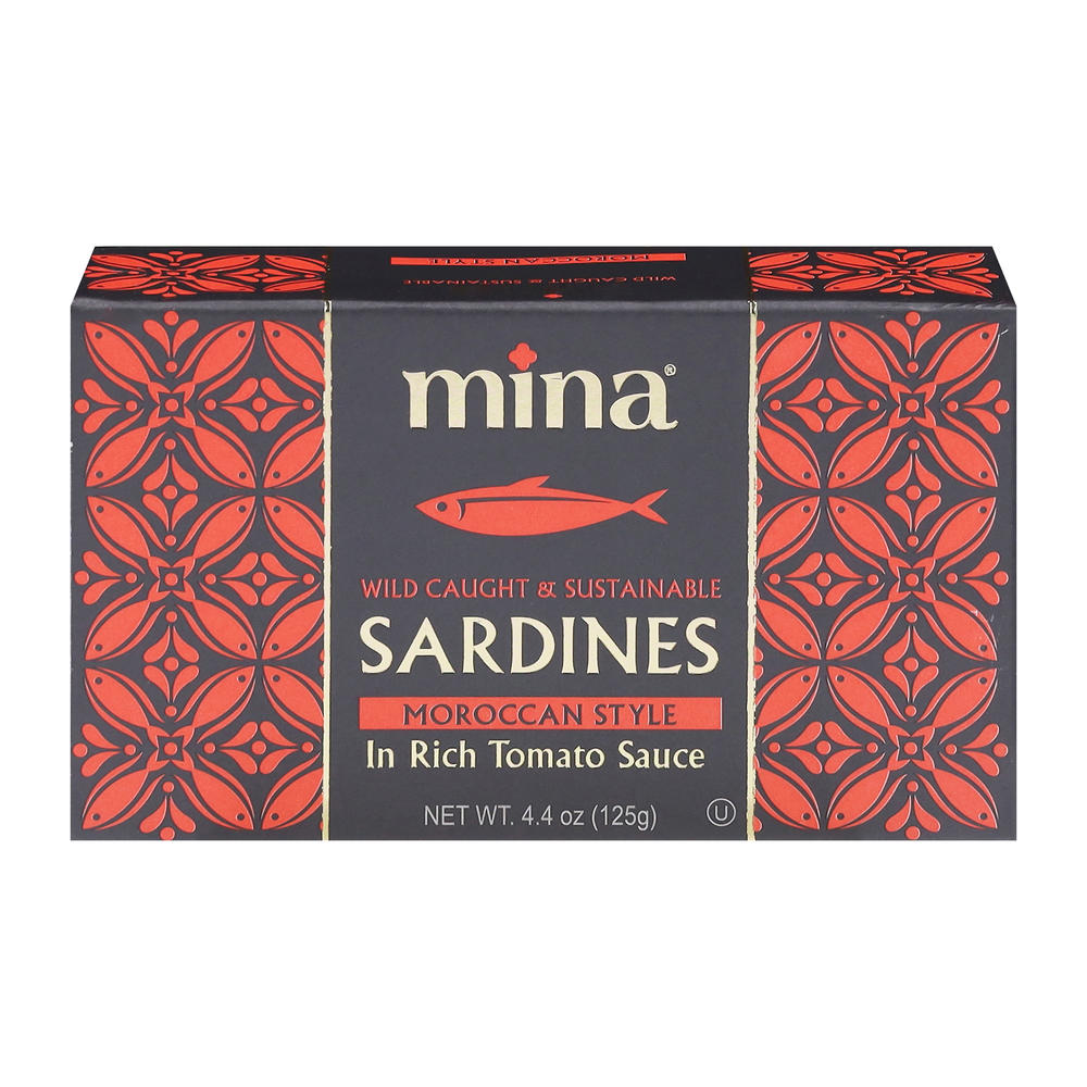 Mina Sardines Moroccan Style in Rich Tomato Sauce, 4.4 oz